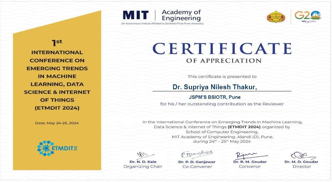 Dr. Supriya N. Thakur